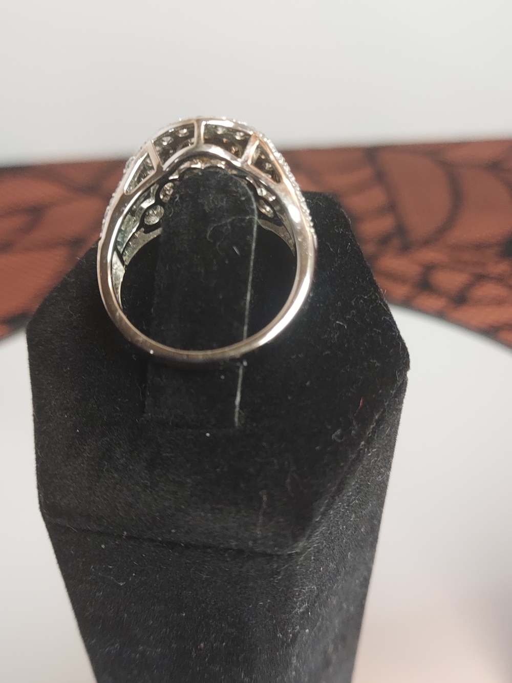 Statement Ring Sz 7 2.52CTW Rhodium Over Sterling Silver - Picture 5 of 6